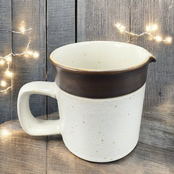 Denby Langley RUSSET Small Pitcher Creamer Stoneware Speckled Ceramic Creamer - Picture 2 of 13